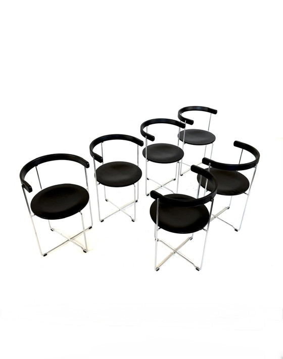 Image 1 of Set di 6 sedie pieghevoli dal design vintage, Kusch & Co '80
