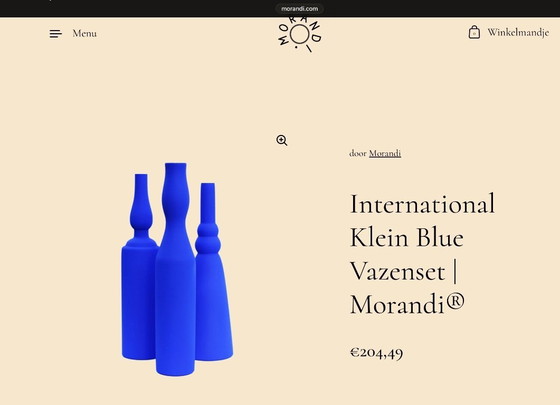 Image 1 of Vazenset Morandi / Yves Klein