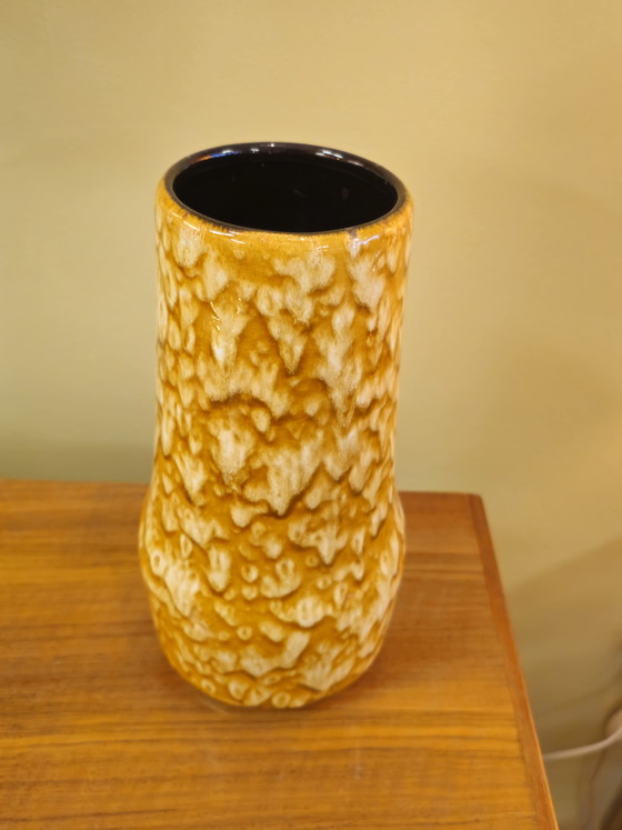 Image 1 of Vintage Scheurich Yellow West Germany Vase