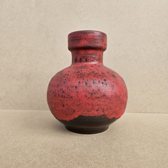 Image 1 of Carstens Tönnieshof Keramik 7608-20 rouge Vintage années 70 Fat Lava