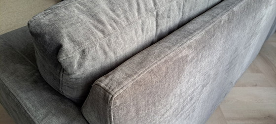 Image 1 of Hoekbank vergrijsd groen velours UrbanSofa