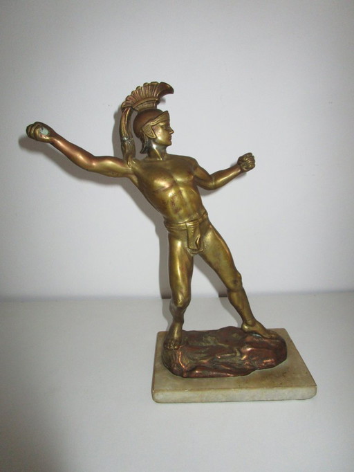 Beeldhouwwerk "Griekse krijger"