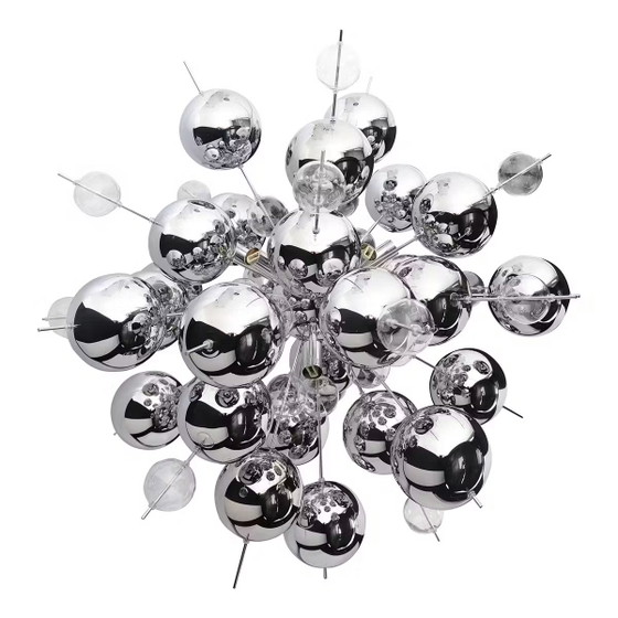 Image 1 of Näve Sputnik chandelier — chrome & glass, model 70264