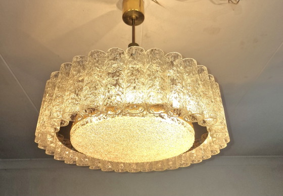 Lampada a sospensione Doria Leuchten tubi di vetro testurizzati – Lampade a sospensione, Glass, Metal (photo 4 of 9)