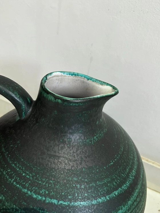 Image 1 of Huge Wächtersbach Pottery Vase with Handle, Germany, 1960s