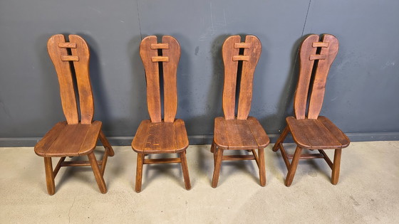 Image 1 of Vintage eetkamerstoelen van Depuydt, België, jaren 60.