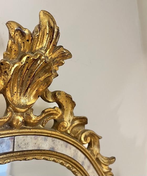 Image 1 of Miroir à crête vintage DeKnudt