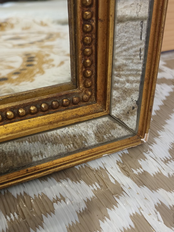 Image 1 of Large Antique French Parts Closes Mirror