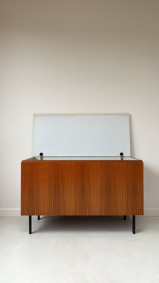 Image 1 of Vintage wooden Musterring cabinet / hinged chest