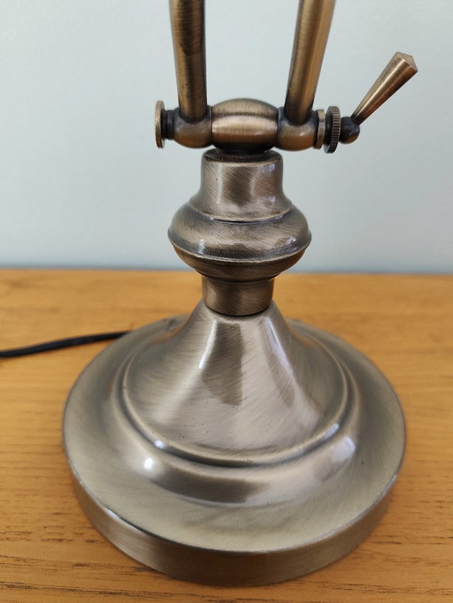 lampada da scrivania antica in stile banchiere di Lumijura