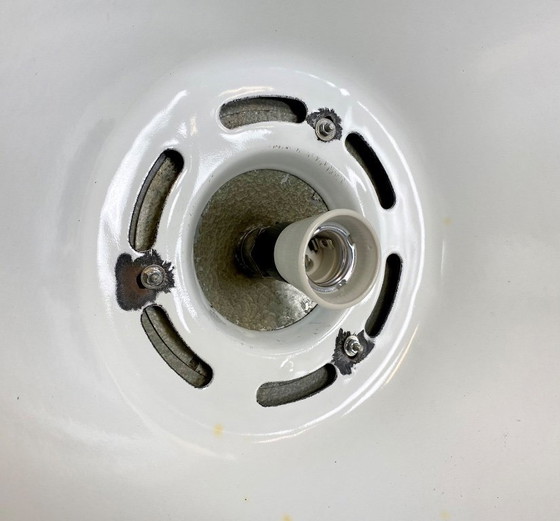 Image 1 of Lampada a sospensione industriale in smalto nero, anni '60