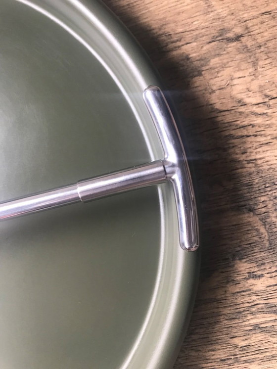 Image 1 of Vassoio Royal VKB di Gijs Bakker, design olandese, color kaki