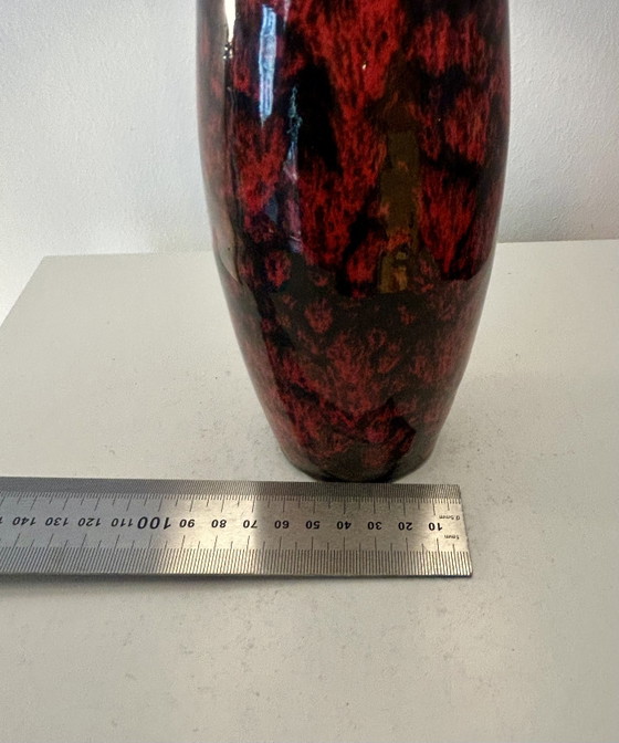 Image 1 of Lampada da tavolo Scheurich senza fili con motivo a pesciolini di fuoco.