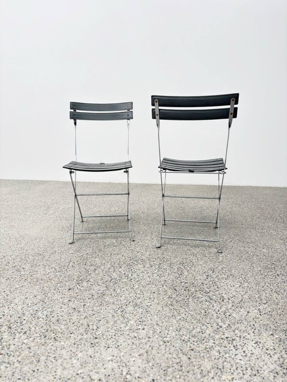 Image 1 of Set of 6 Celestina folding chairs by Marco Zanuso for Zanotta