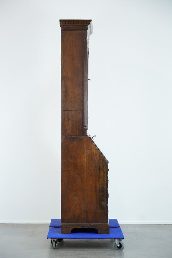 Image 1 of Antiek Engels 18e-eeuws bureau/secretaire met opstand/boekenkast