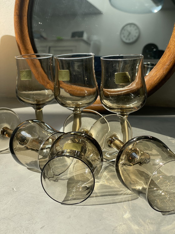 Image 1 of Gläser mit Portwein oder Schnaps Luminarc Rauchglas