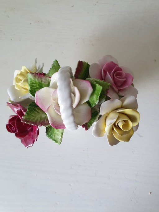 Royal Doulton flower basket – Fine Bone China – vintage England