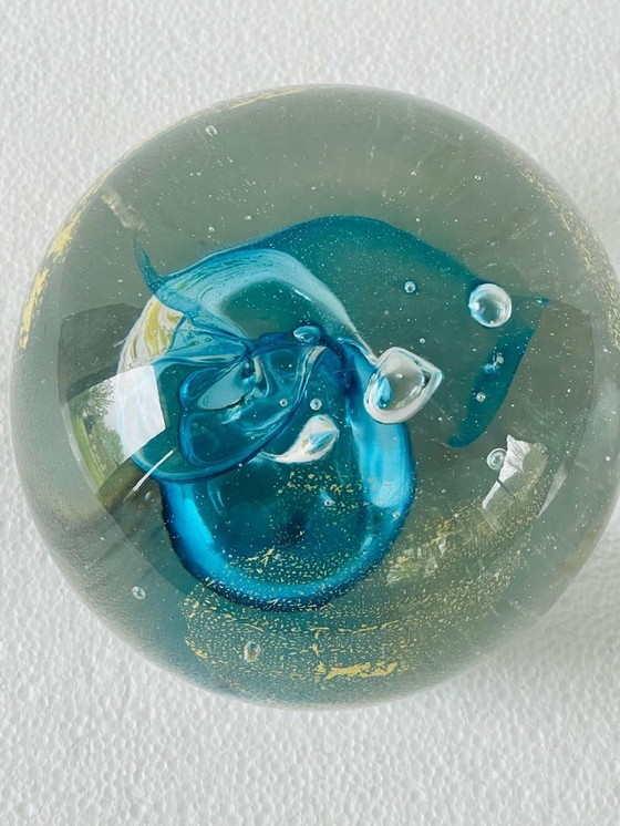 Image 1 of Presse-papier en cristal de Marcel Saba, années 1990