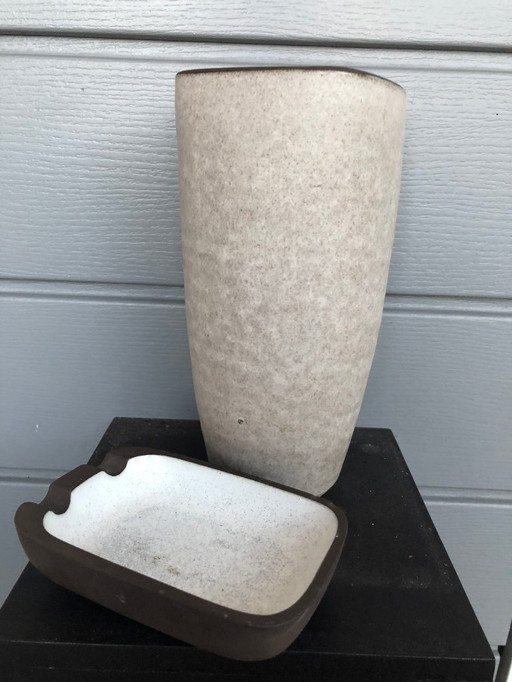 Ravelli-Vase und Aschenbecher