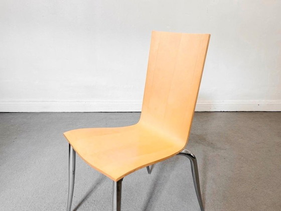 1/6 Philippe Starck Driade Olly Tango Sedia Cromata – Sedie da pranzo, Legno, Cromo (photo 2 of 12)