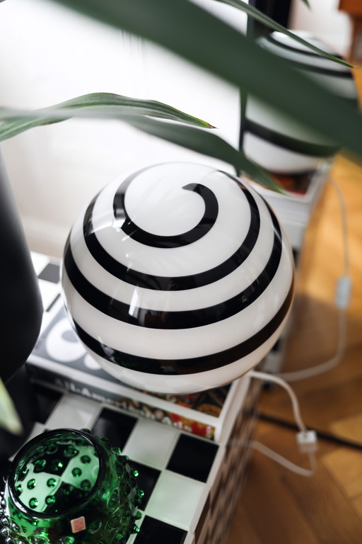 Wolfi Lampe Swirl Boule de verre Lampe Vintage