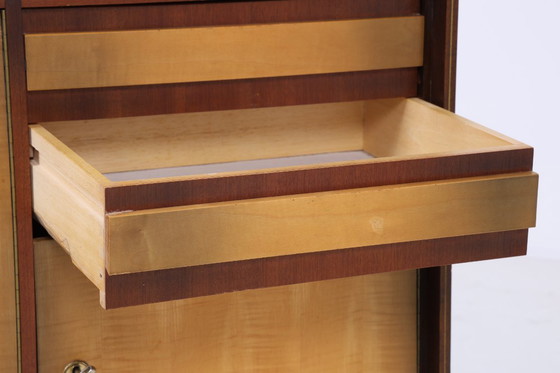 Image 1 of Vintage Sideboard années 60 | Mid Century TV Board avec compartiments Rétro Bois Rangement #07-09