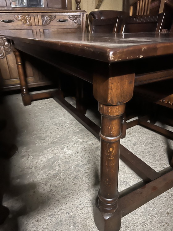 Image 1 of Classic cherry wood dining table