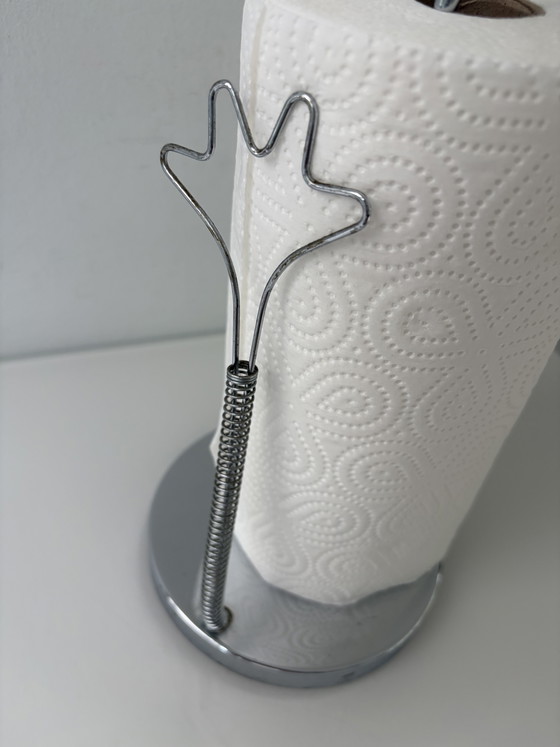 Portarotolo da cucina cromato con forma a mano – Design Postmoderno – Accessori da cucina, Aluminium (photo 5 of 8)
