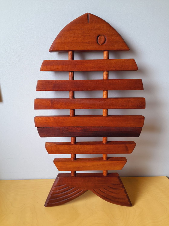 Image 1 of Wooden fish trivet