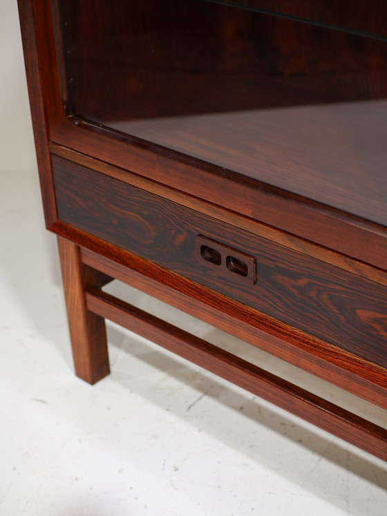 Vitrinekast Brouer Palissander Deens Vintage 1960s – Brouer Møbelfabrik, Vitrinekasten, Glass, Wood (photo 8 of 15)