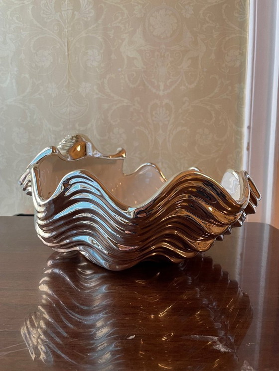 Image 1 of Große, muschelförmige Schale aus 999er Sterlingsilber