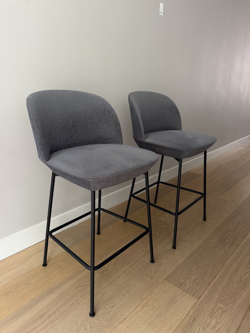 2x Muuto Oslo barstool