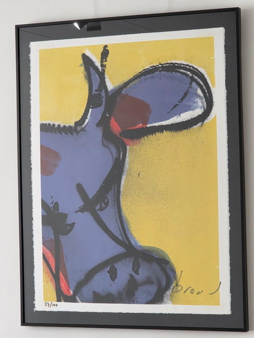 Herman Brood - The Colourful Cow - 57/100 - Hand signed