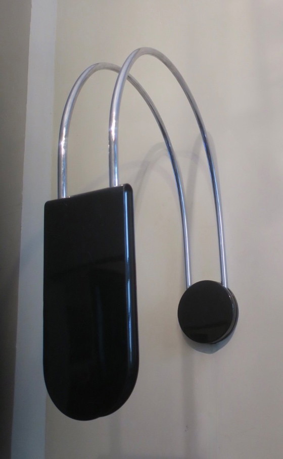 Image 1 of Mid-Century Modern boogvormige wandlamp van Bruno Gecchelin voor Skipper and Pollux, Italië, jaren 70.