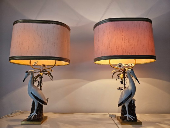 Image 1 of Lamps/vintage, a pair of unique Mangani lamps,Italy, 1960s/1970s.
