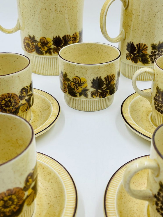 Image 1 of Poole Pottery Thistlewood koffieservies voor 4 personen