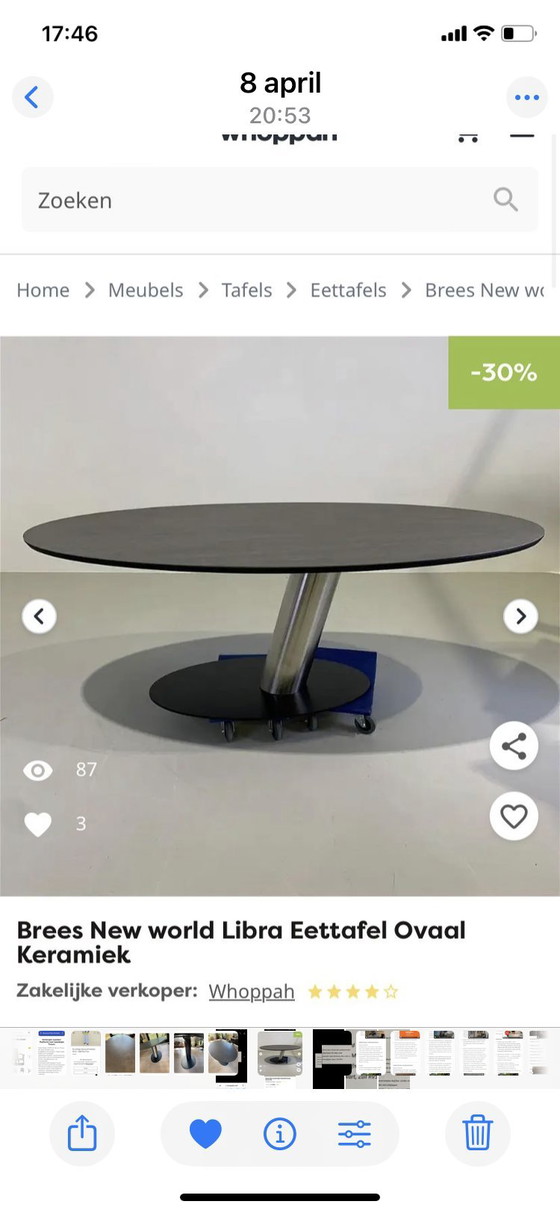 Image 1 of Italian Design Dining Table