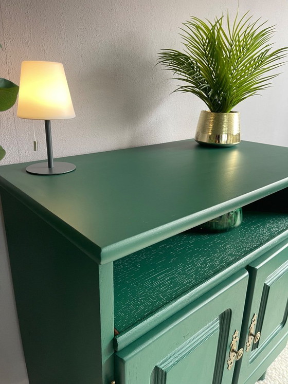 Image 1 of Unieke statementkast | Diepgroen met messing details