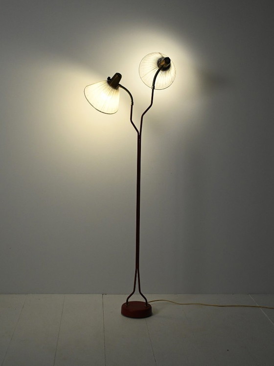 Image 1 of Two-arm floor lamp by Eskilstuna Elektrofabrik, 50s