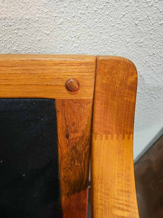 Mid Century Dänisches skandinavisches Dreisitzer-Sofa, 3-5 Sitzer Sofas, Holz, Stoff, Beige, Vintage (Foto 7 von 13)