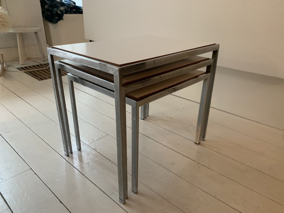 Image 1 of Side tables by Cees Braakman for Pastoe - reversible tops