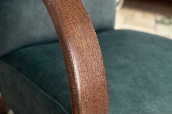 Image 1 of Poltrona modello H 410 tipo C, disegnata da Jindrich Halabala, anni '40, Cecoslovacchia.