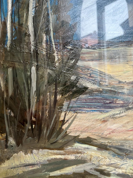 Oil on Canvas Landscape Painting by Lamberto Lamberti, 1970s, Paintings & Drawings (photo 2 of 9)