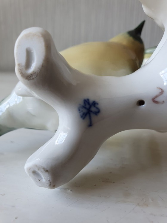 Image 1 of Karl Ens porcelain, two redpolls model 7451 perfect