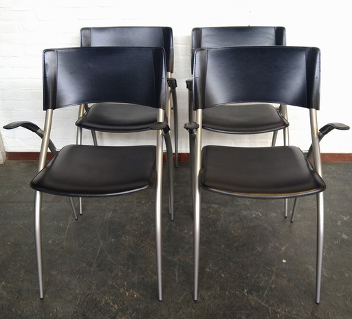 4x Calligaris design stoelen