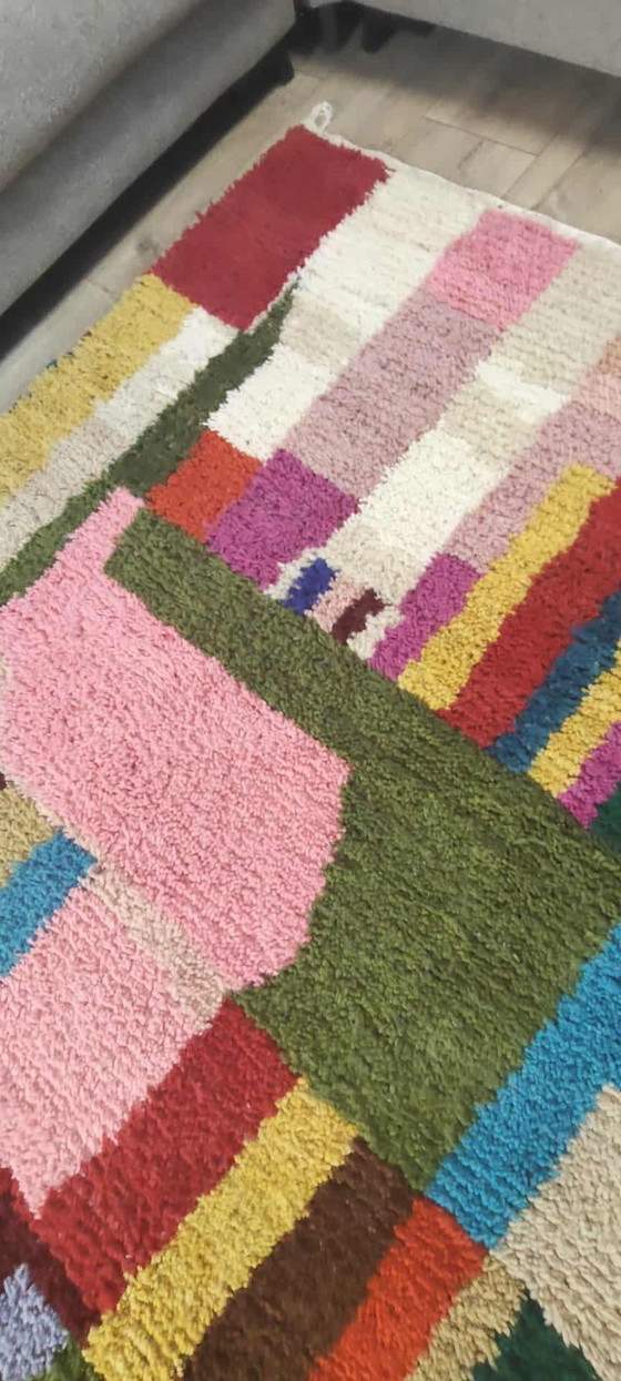 Image 1 of Tapis berbère 295 x 200 Boho tapis en laine neuve marocain