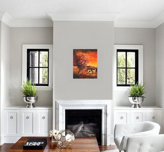 Autumnal sunset – P. Ledent, Art, Canvas (photo 5 of 5)