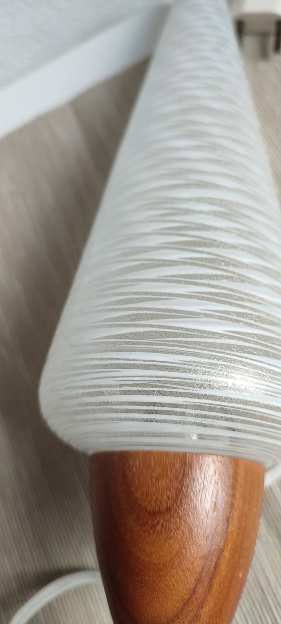 Image 1 of Herda table lamp milk glass '50 Fifties White