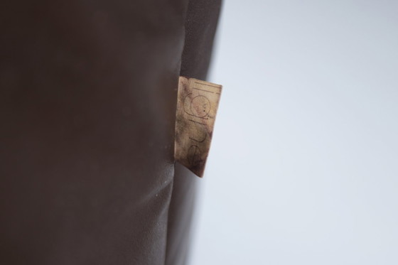 Image 1 of Zeldzame bruine leren Aralia loungebank van Michel Ducaroy voor Ligne Roset Frankrijk