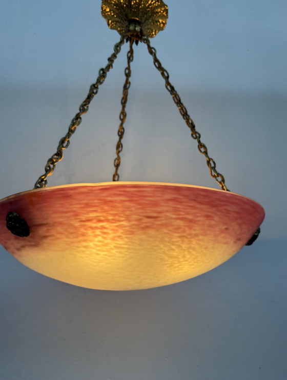 Lampadario Pâte De Verre Schneider Art Déco – Glass (photo 10 of 15)